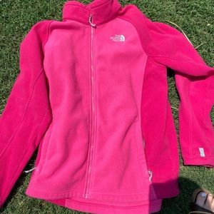 Pink north face jacket
